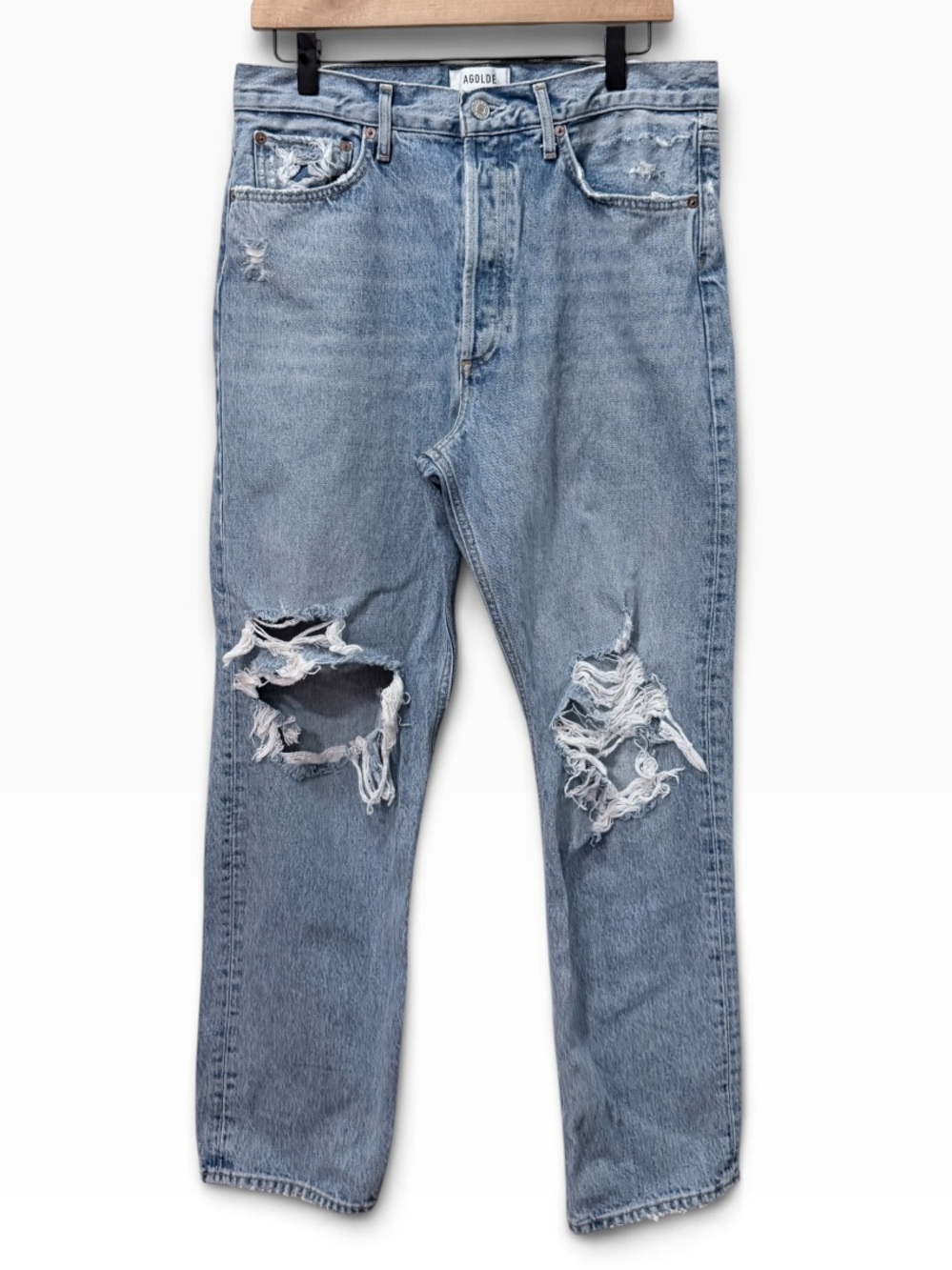 AGOLDE Jeans 90s Jean Light Wash Organic Cotton Size 28
